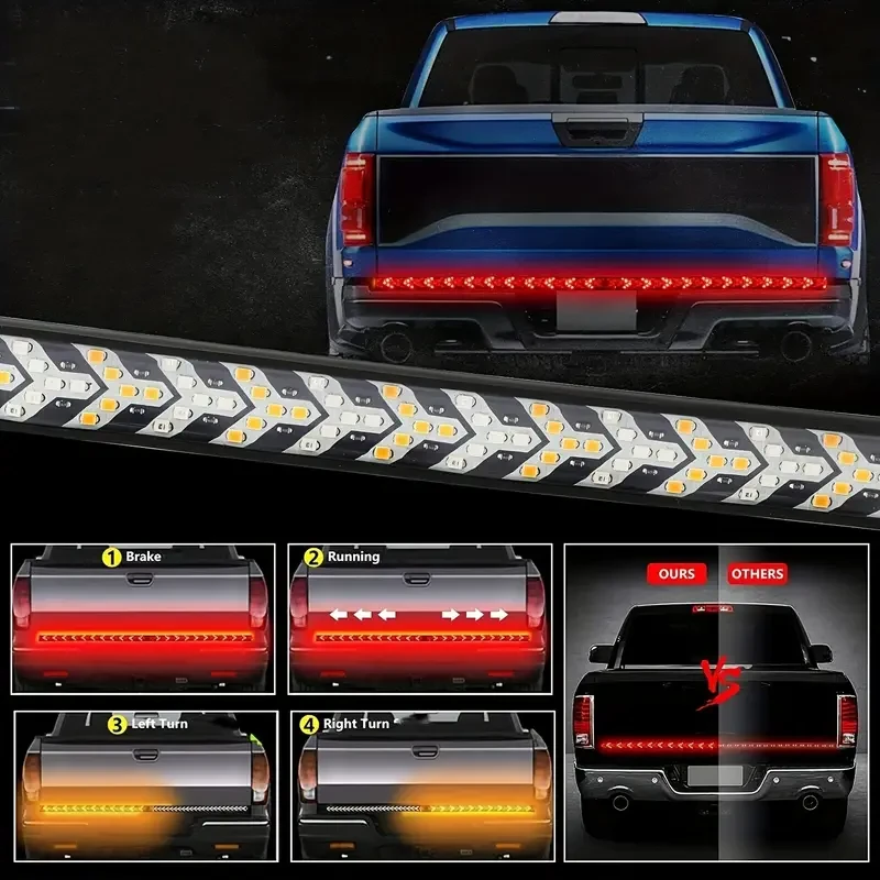 Barra de luces LED para portón trasero de 152,4 cm