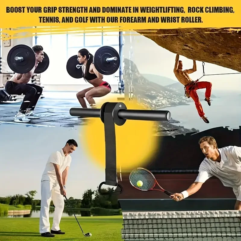 Fortalecedor de muñeca y antebrazo de hierro - Barra de entrenamiento muscular