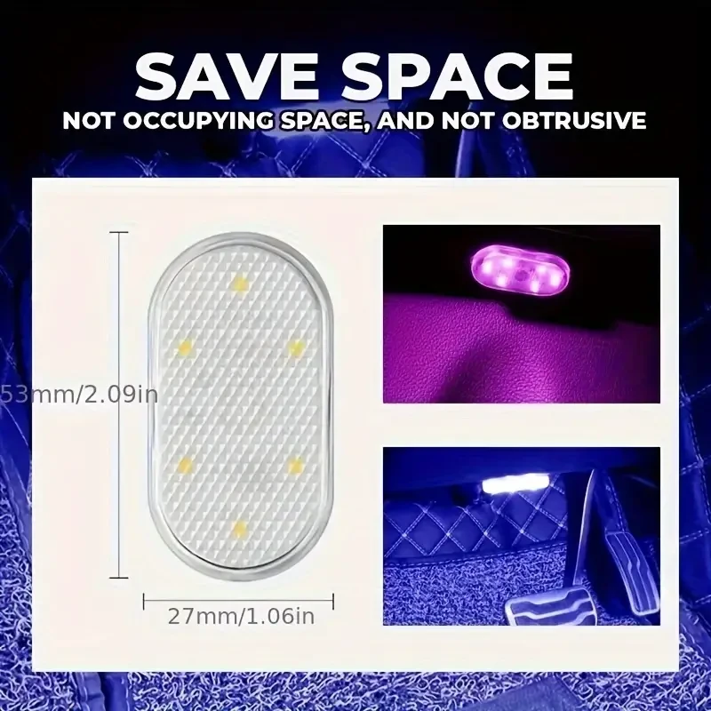 Juego de 4 lámparas táctiles LED recargables por USB