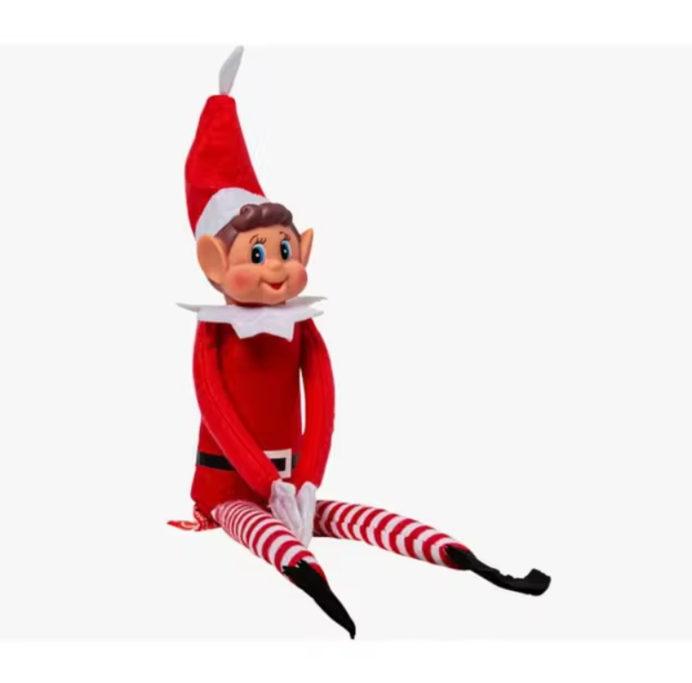 Muñeco elfo navideño de 42 cm para niños