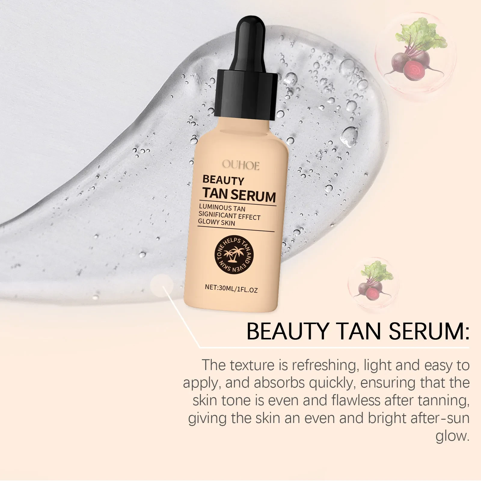 Solución de cuidado hidratante para un tono de piel uniforme