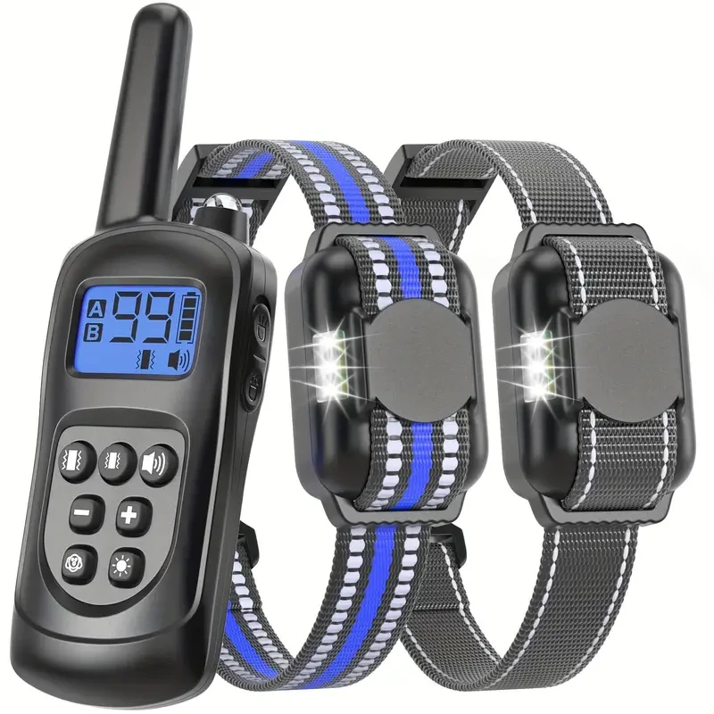 Collar de entrenamiento para perros con control remoto,