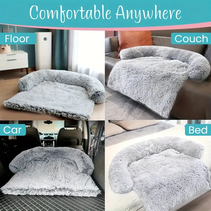 Cama de peluche para perros