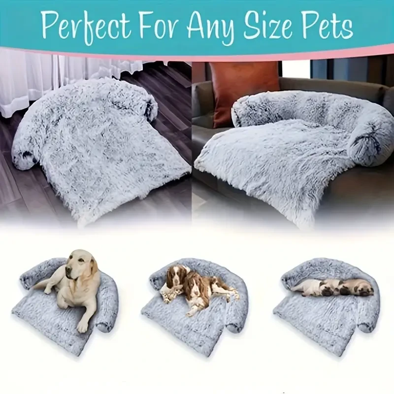 Cama de peluche para perros