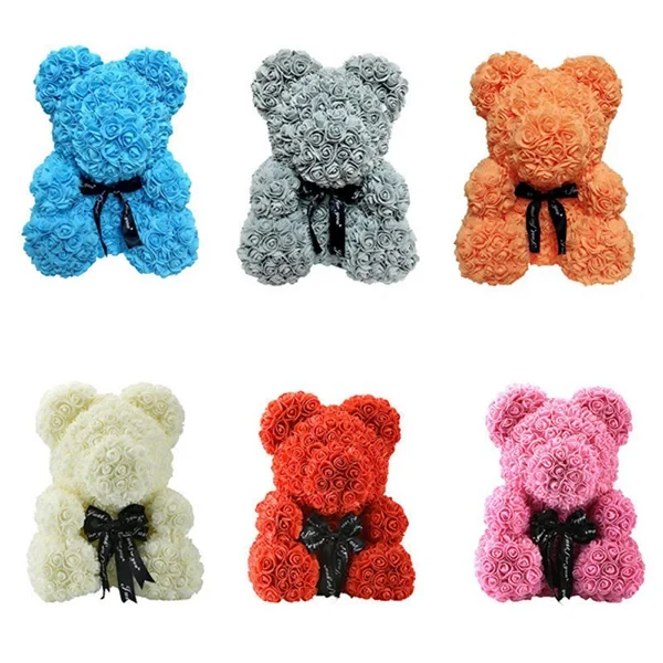 Handmade Rose Teddy Bear-Eternal Love