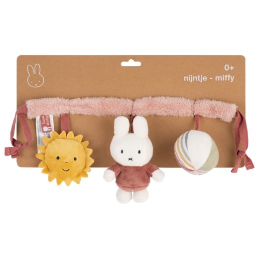Juguete para asiento de coche Miffy Fluffy rosa