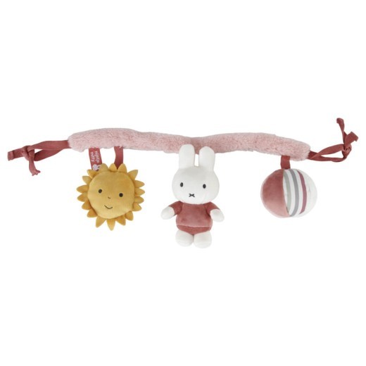 Juguete para asiento de coche Miffy Fluffy rosa