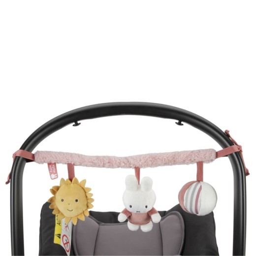 Juguete para asiento de coche Miffy Fluffy rosa