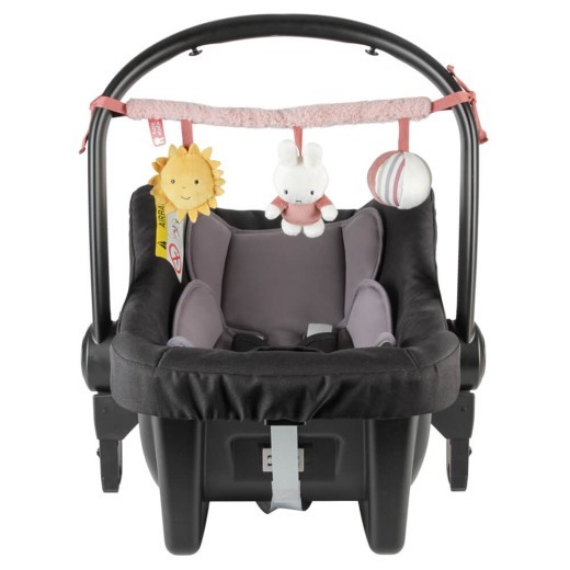 Juguete para asiento de coche Miffy Fluffy rosa