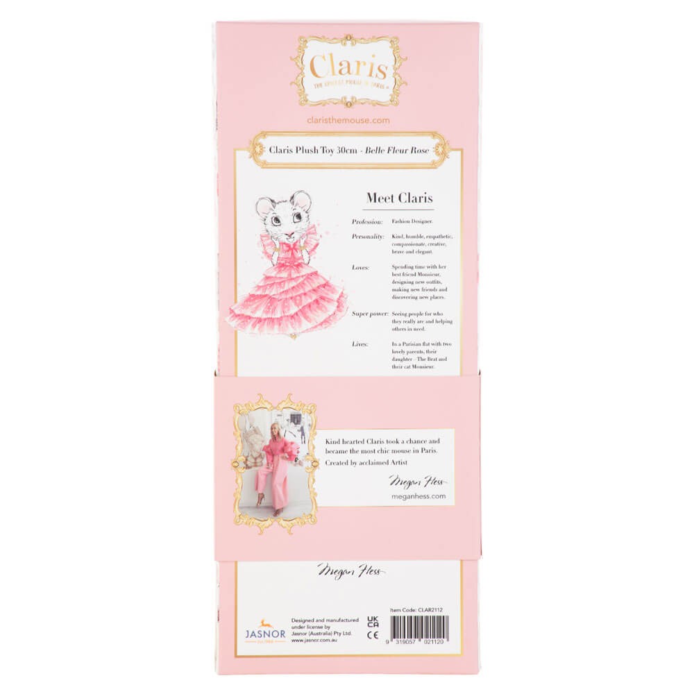Peluche Claris Belle Fleur Rose - Grande