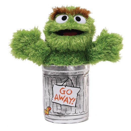 Peluche de Oscar el Gruñón de Barrio Sésamo