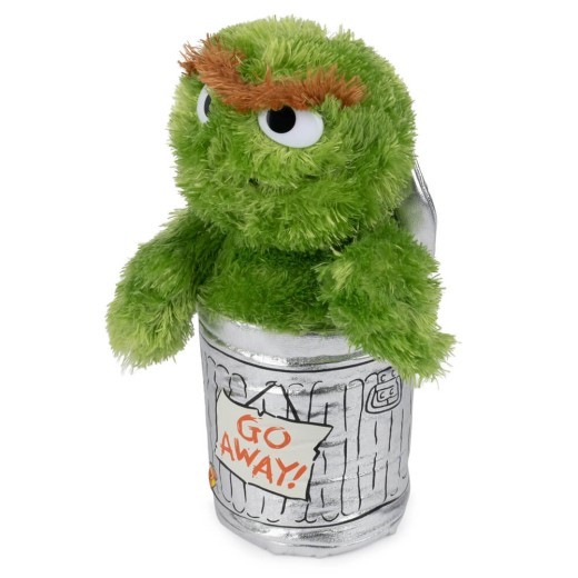 Peluche de Oscar el Gruñón de Barrio Sésamo