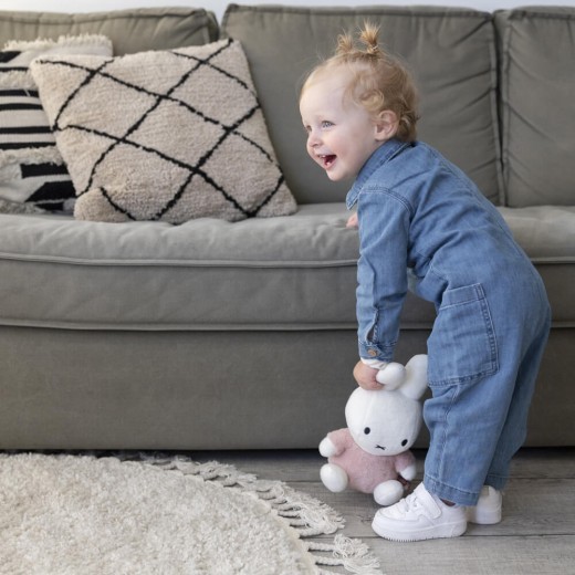 Peluche Miffy Fluffy Cuddle Rosa Mediano