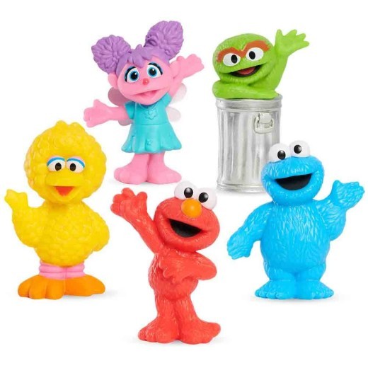 Paquete de 5 minifiguras de Barrio Sésamo