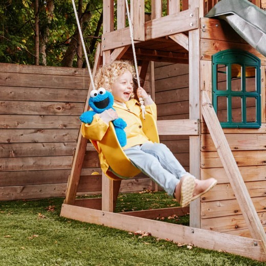 Peluche portátil del Monstruo de las Galletas de Barrio Sésamo