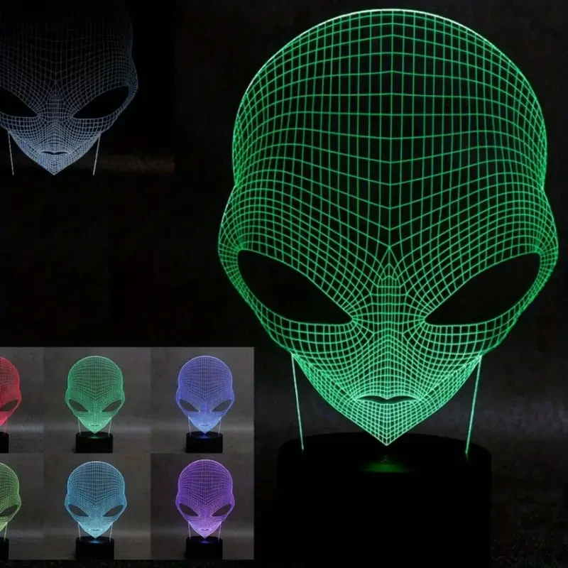 Lámpara de escritorio 3D con luz nocturna LED