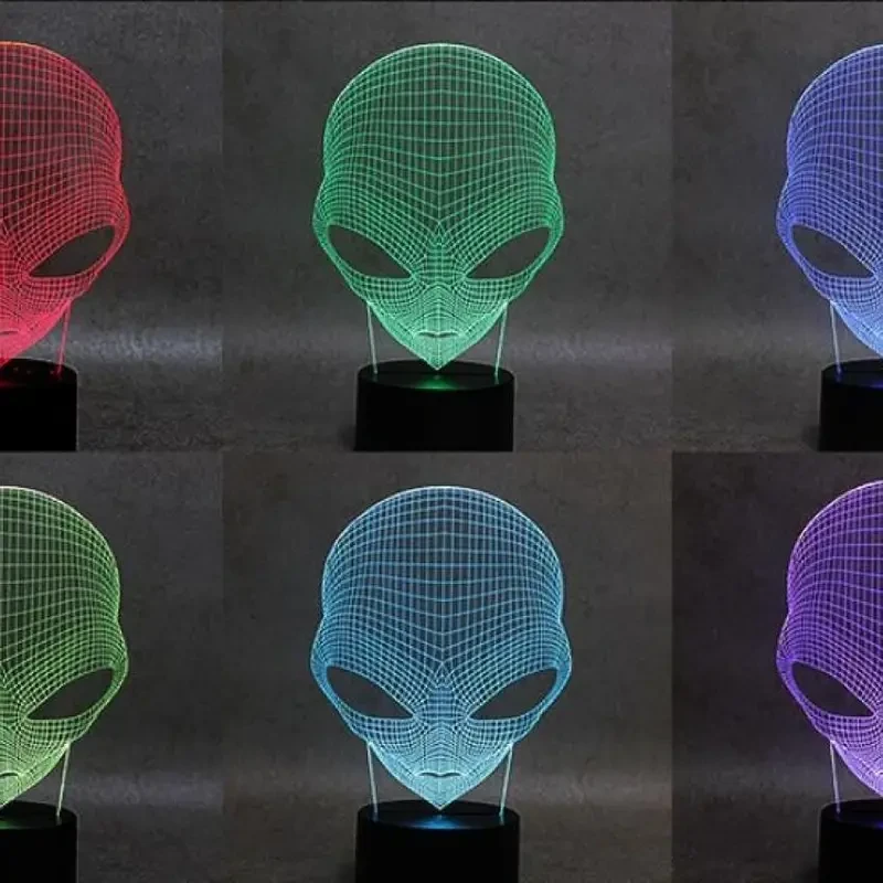 Lámpara de escritorio 3D con luz nocturna LED