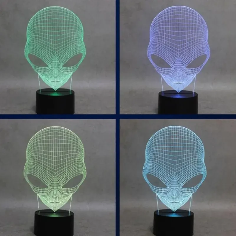 Lámpara de escritorio 3D con luz nocturna LED
