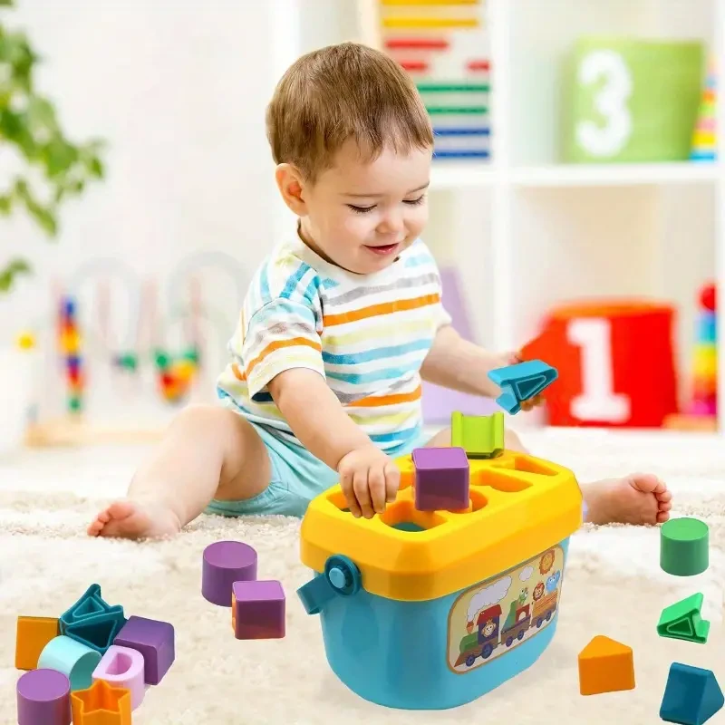 Juguete clasificador de formas - ABC y piezas de formas