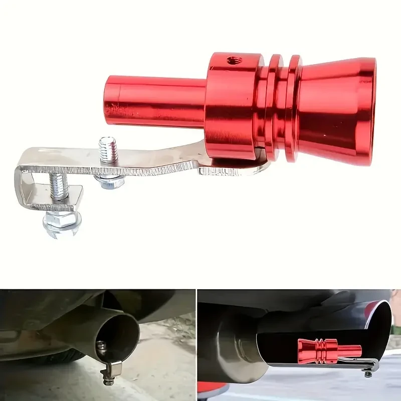 Silbato de sonido turbo rojo: potenciador del ruido del tubo de escape