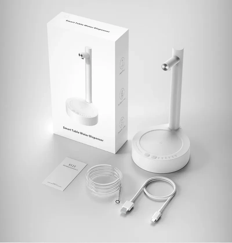 Dispensador de agua eléctrico de escritorio, dispensador automático de agua en botellas de un galón, dispensador de agua recargable