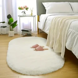 1 alfombra de pelo largo suave y esponjosa de lujo