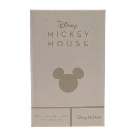 Disney Home: Maceta de cerámica de Mickey con planta artificial