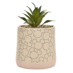 Disney Home: Maceta de cerámica de Mickey con planta artificial