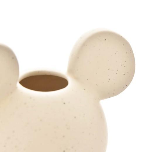 Disney Home: Jarrón con cabeza de Mickey, moteado natural