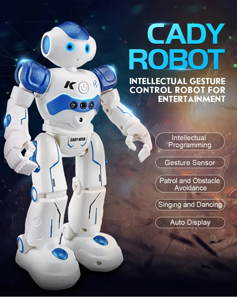 Robot inteligente R2 con control remoto, juguete eléctrico bailarín universal para niños y niñas, ideal como regalo de Halloween y Navidad.