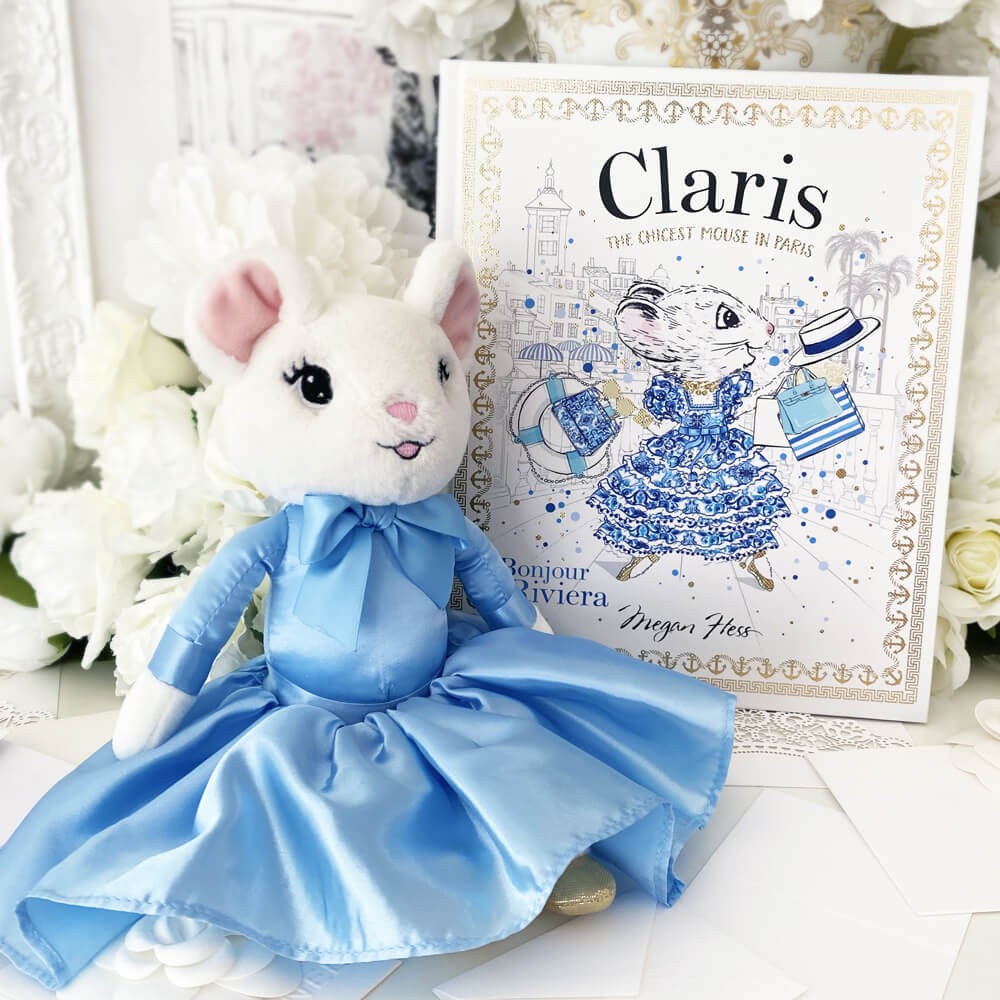 Peluche Claris Tres Belle Azul - Grande