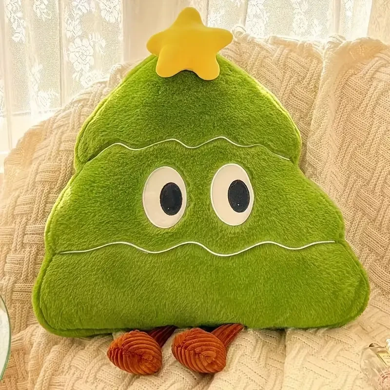 Bonita almohada de árbol de Navidad - Peluche suave
