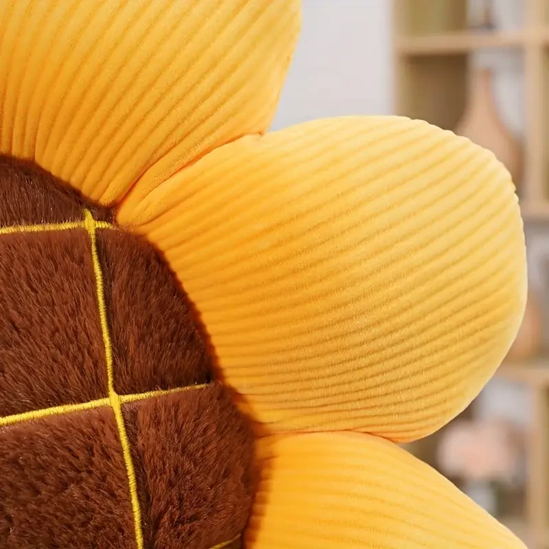 Cojín decorativo de girasol para sofá de sala de estar