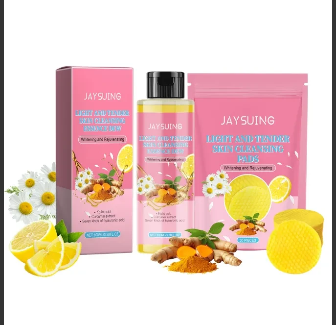 Líquido limpiador de cúrcuma para el cuidado de la piel que elimina el acné y rejuvenece.