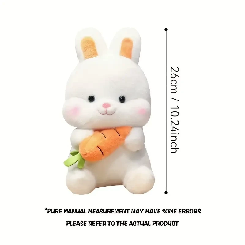 Adorable almohada de peluche de conejito y zanahoria: perfecta para Pascua, Navidad, Halloween, Acción de Gracias y regalos de cumpleaños.