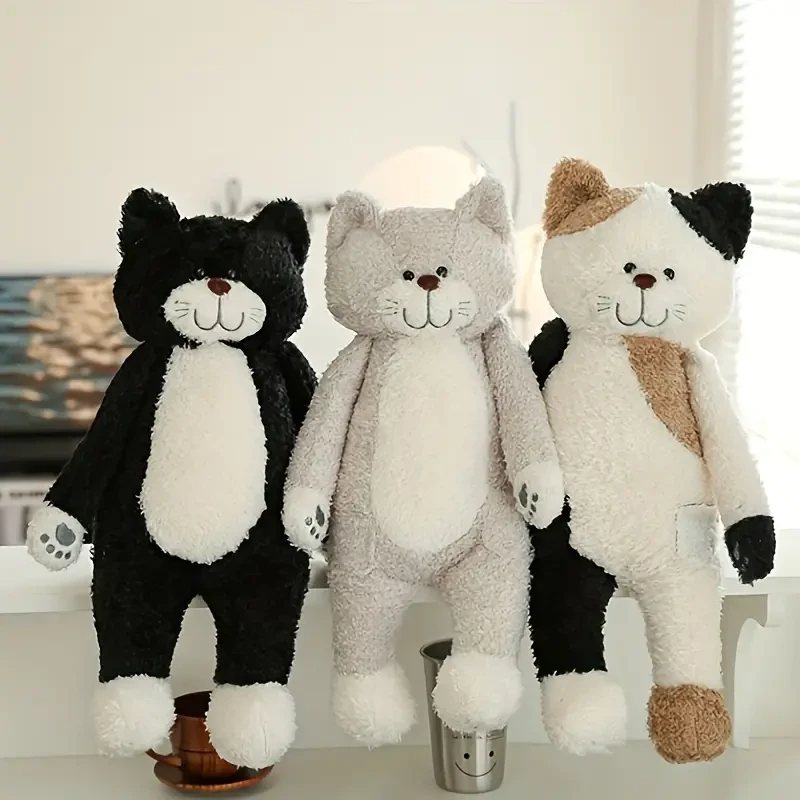 Juguetes de peluche para gatos, lindos muñecos de gatos, dormir con almohadas, decoraciones de sofá,