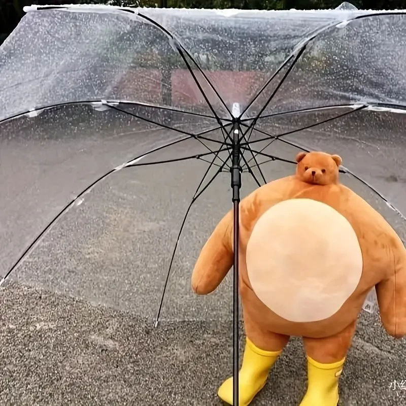 Peluche de oso cabezón marrón de 70 cm