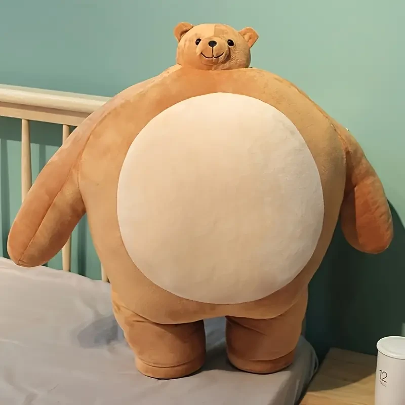 Peluche de oso cabezón marrón de 70 cm