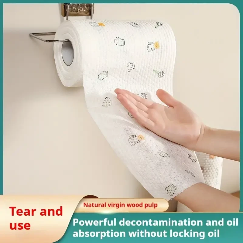 1 rollo (400 hojas) de paño absorbente súper absorbente