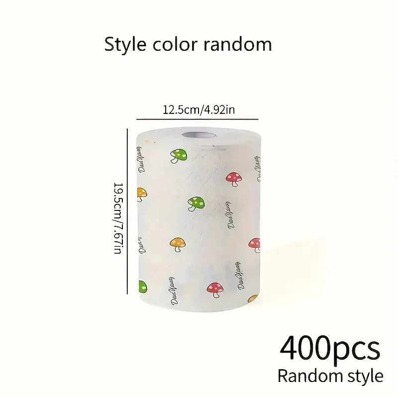 1 rollo (400 hojas) de paño absorbente súper absorbente