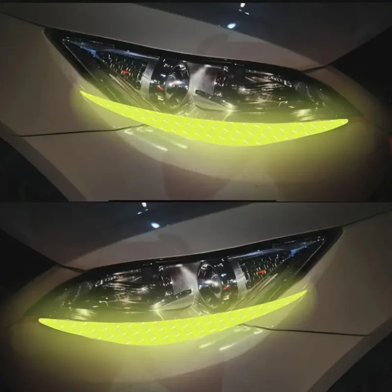 Calcomanías reflectantes para faros delanteros de coche - Calcomanías de vinilo para parachoques