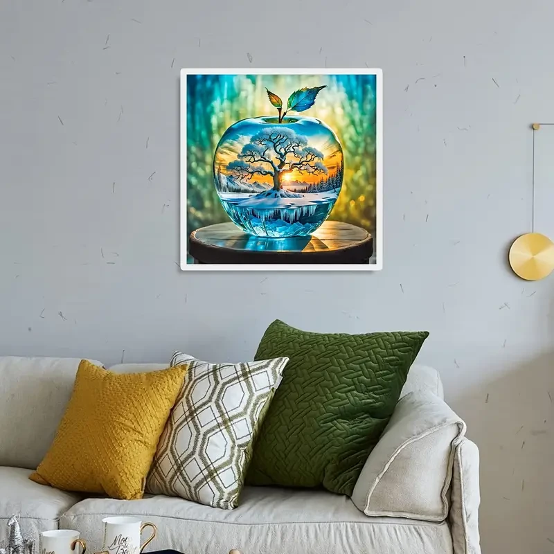 Kit de pintura de diamante 5D de manzana del Árbol de la Vida