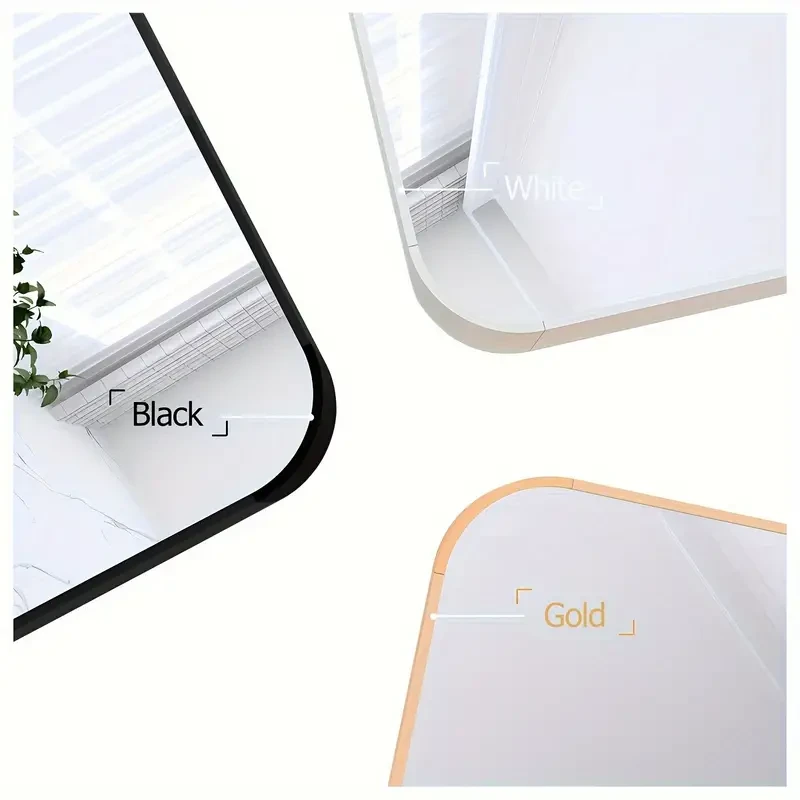 Espejo grande de cuerpo entero con marco de aleación de aluminio de primera calidad