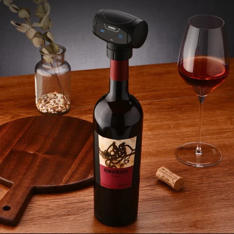 Tapón eléctrico para mantener la frescura del vino, tapón de vacío