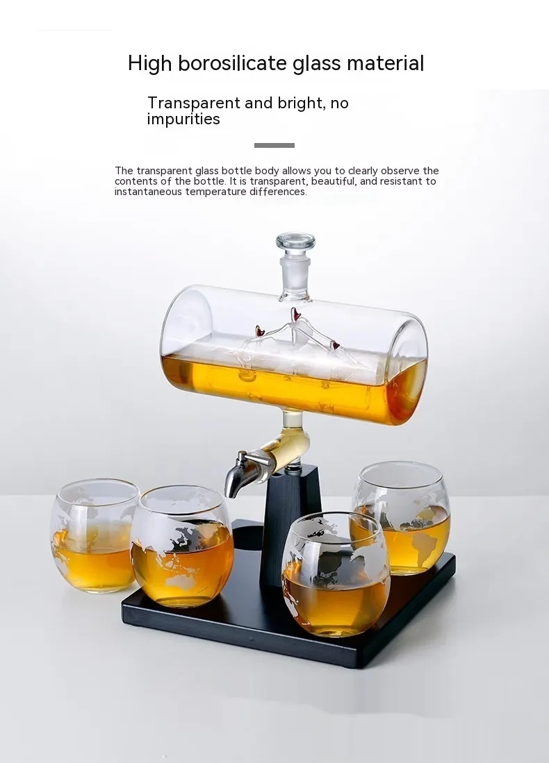 Juego de whisky y vino, armario para vino con vodka, marco de madera, vela horizontal, funda para botella de vino