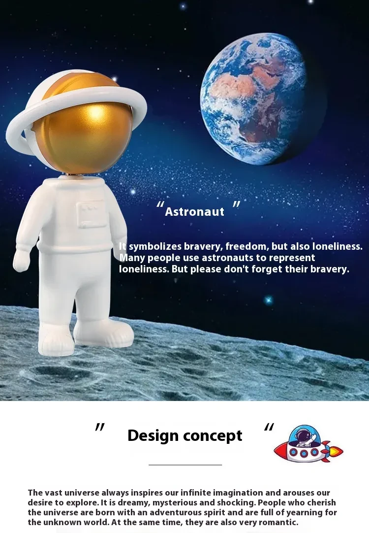 Lámpara proyector de estrellas de astronauta (2024), táctil, con carga USB, luz nocturna giratoria, luces de ambiente para mesita de noche, decoración de dormitorio