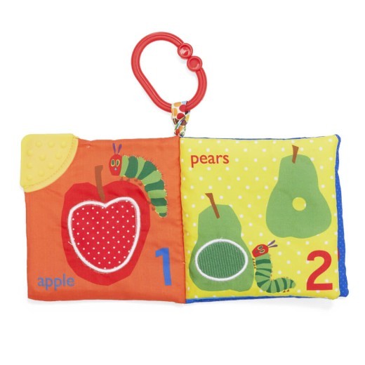 Libro de mordedores blandos "La oruga muy hambrienta: Contemos"