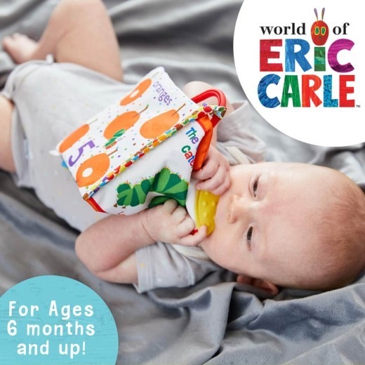 Libro de mordedores blandos "La oruga muy hambrienta: Contemos"