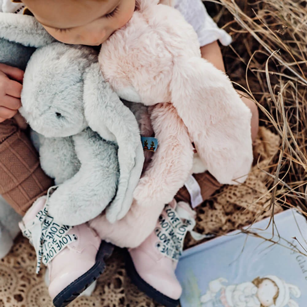 Conejito dulce mordisqueable rosa - Grande