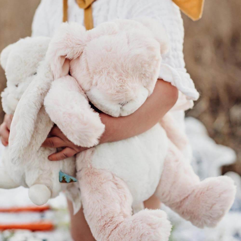 Conejito dulce mordisqueable rosa - Grande